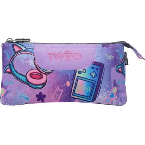 Trousse Scolaire Écologique Totto - Trois Compartiments - Compacte - +3 ans - Publicité Trousse Scolaire Écologique Totto - Trois Compartiments - Compacte - +3 ans - Publicité