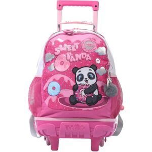 Totto Sweet Panda M Roze Kinderschoolrugzak met Wielen Totto Sweet Panda M Roze Kinderschoolrugzak met Wielen