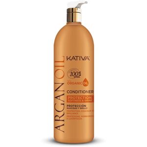 Après-shampoing à l'huile d'argan Kativa - Nourrit, Protège & Brille - 1000ml Après-shampoing à l'huile d'argan Kativa - Nourrit, Protège & Brille - 1000ml