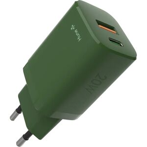 Hune Miljøvennlig Dual USB-C og USB-A 20W Lader - Mobiltelefon Hune Miljøvennlig Dual USB-C og USB-A 20W Lader - Mobiltelefon