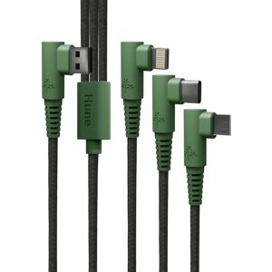 Hune USB-kabel - 1,2m - Grønn - Flere enheter lading Hune USB-kabel - 1,2m - Grønn - Flere enheter lading