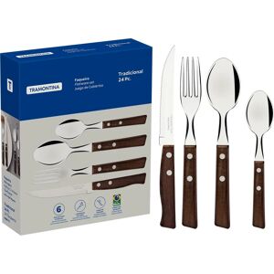 Tramontina 22299/050 24 Pc. Cutlery Set - Stainless Steel Tramontina 22299/050 24 Pc. Cutlery Set - Stainless Steel