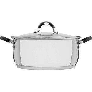 Tramontina Stainless Steel 8.9L Saucepan - Triple Bottom - Glass Lid Tramontina Stainless Steel 8.9L Saucepan - Triple Bottom - Glass Lid