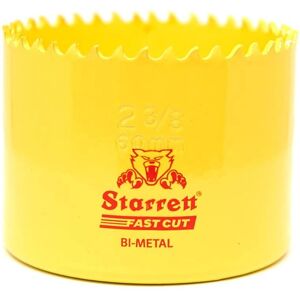 Starrett Yellow Bi-metal Hole Saw - 60mm - Metal Cutting Tool Starrett Yellow Bi-metal Hole Saw - 60mm - Metal Cutting Tool