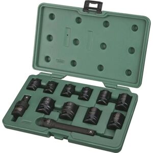 Juego de 10 vasos de impacto 1/2 pulg. SATA - Kit de llave de impacto Juego de 10 vasos de impacto 1/2 pulg. SATA - Kit de llave de impacto