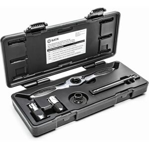 SATA Ensemble d'Outils de Filetage - Poignée en T à cliquet ergonomique avec pivot de 5° - Ensemble d'Outils de Filetage - Publicité SATA Ensemble d'Outils de Filetage - Poignée en T à cliquet ergonomique avec pivot de 5° - Ensemble d'Outils de Filetage - Publicité
