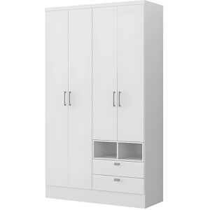 Guarda-roupa Odilon Vente-unique - 120cm Acabamento Lacado Branco Guarda-roupa Odilon Vente-unique - 120cm Acabamento Lacado Branco