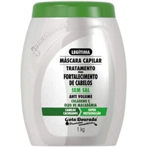 Gota Dourada Mascarilla Fortalecedora de Rizos - Mascarilla Capilar 1kg Gota Dourada Mascarilla Fortalecedora de Rizos - Mascarilla Capilar 1kg