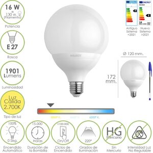 Maurer 19073180 Lampadina LED - Bianco caldo - E27 - 16W Maurer 19073180 Lampadina LED - Bianco caldo - E27 - 16W