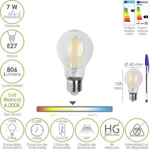 Maurer 19073011 LED Lampe - 4000K - 7W - E27 Maurer 19073011 LED Lampe - 4000K - 7W - E27