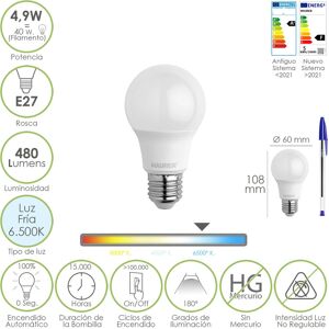 Maurer LED-Lampe - 6500K, 4,9W, E27 - LED-Birne Maurer LED-Lampe - 6500K, 4,9W, E27 - LED-Birne