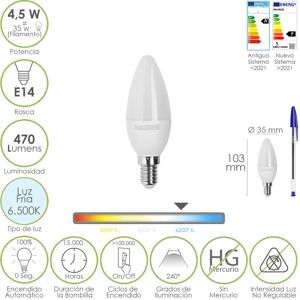 Maurer 19073192 LED Glühbirne - 6500 K, 4,5 W E14 Maurer 19073192 LED Glühbirne - 6500 K, 4,5 W E14