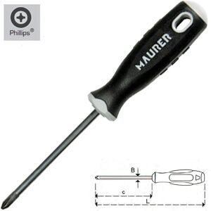 Cacciavite manuale Maurer - Phillips 1x40mm Cacciavite manuale Maurer - Phillips 1x40mm