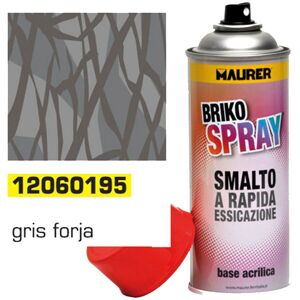 Spray di Vernice Acrilica MAURER - 400ml Grigio per Metallo Spray di Vernice Acrilica MAURER - 400ml Grigio per Metallo