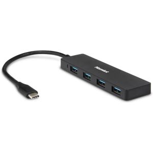Hub USB Hamlet con 4 Porte - Nero - Interfaccia USB 3.2 Gen 2 Hub USB Hamlet con 4 Porte - Nero - Interfaccia USB 3.2 Gen 2