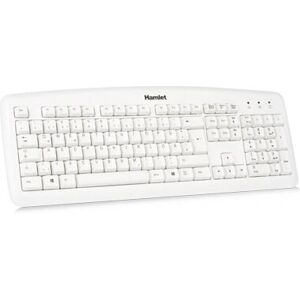 Hamlet XKKITA2-D1W-WH Clavier Blanc - Allemand, QWERTZ, Filaire Hamlet XKKITA2-D1W-WH Clavier Blanc - Allemand, QWERTZ, Filaire