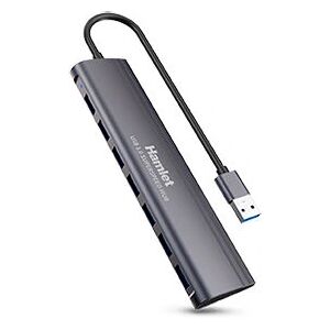 Hamlet XHUB-07A3 USB-Hub - 7 Ports, Schwarz Hamlet XHUB-07A3 USB-Hub - 7 Ports, Schwarz