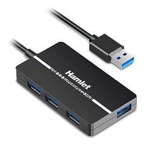 Hamlet XHUB-04U3P USB-Hub - 4 Ports, 5Gbps, Schwarz Hamlet XHUB-04U3P USB-Hub - 4 Ports, 5Gbps, Schwarz