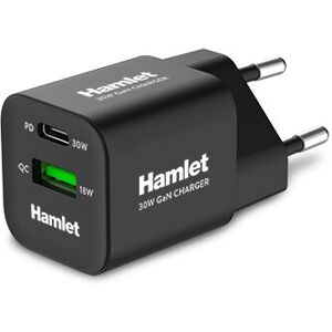 Hamlet G30W GaN Schnellladegerät - Universal, Schwarz Hamlet G30W GaN Schnellladegerät - Universal, Schwarz