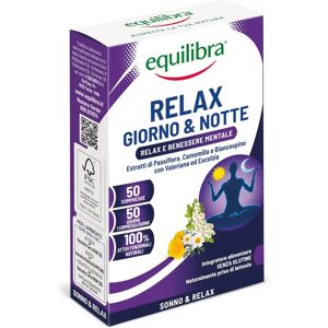 Integratore Equilibra Relax Giorno & Notte - Supporta Stress e Sonno Integratore Equilibra Relax Giorno & Notte - Supporta Stress e Sonno