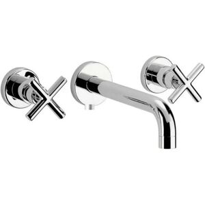Paini France Miscelatore lavabo a parete a 3 fori Cromato Paini France Miscelatore lavabo a parete a 3 fori Cromato