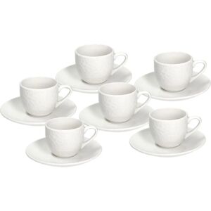 Tognana GF085010000 - Kaffeetassen- und Untertassen-Set - Weiß Tognana GF085010000 - Kaffeetassen- und Untertassen-Set - Weiß