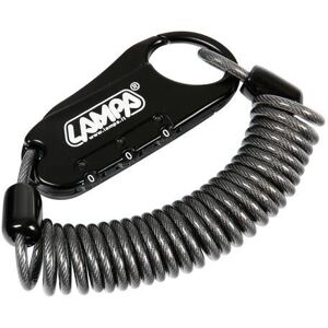 Lampa 90595 cykellås - Spiral kabel - 1500 mm Lampa 90595 cykellås - Spiral kabel - 1500 mm