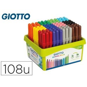 Stylos à pointe en fibre Giotto Turbo Maxi - 108 pièces Stylos à pointe en fibre Giotto Turbo Maxi - 108 pièces