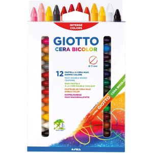Crayons de couleur bicolores Giotto - Pack de 12 crayons géants - Fournitures d'art - Publicité Crayons de couleur bicolores Giotto - Pack de 12 crayons géants - Fournitures d'art - Publicité