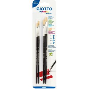 Giotto 577 Ensemble de 4 Pinceaux Plate - Set de Pinceaux Giotto 577 Ensemble de 4 Pinceaux Plate - Set de Pinceaux
