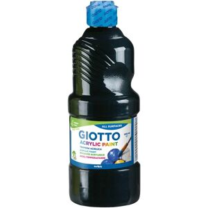 Giotto Svart akrylfärg - 500ml för barn och konst Giotto Svart akrylfärg - 500ml för barn och konst