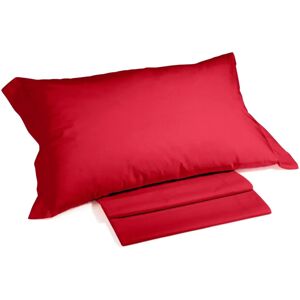 Caleffi Rött Bomullssengeset - Enkel säng Caleffi Rött Bomullssengeset - Enkel säng