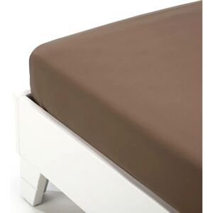 Caleffi Moka Effen Katoenen Hoeslaken - Beddengoed Caleffi Moka Effen Katoenen Hoeslaken - Beddengoed