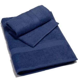 Asciugamani in cotone Indigo Caleffi - Set bagno e ospite - 55x105cm & 40x60cm Asciugamani in cotone Indigo Caleffi - Set bagno e ospite - 55x105cm & 40x60cm