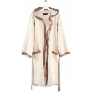 Caleffi beige microvezel kapuzenbadjas XXL Caleffi beige microvezel kapuzenbadjas XXL