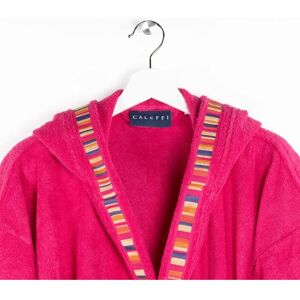 Bata con Capucha para Niños Fucsia Caleffi - Bata de Algodón Bata con Capucha para Niños Fucsia Caleffi - Bata de Algodón
