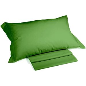 Set di biancheria da letto in cotone tinta unita - Verde Set di biancheria da letto in cotone tinta unita - Verde