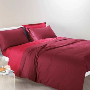 Caleffi Bordeaux Tvåfärgad Bomullsfodralset - Enkel, Dubbla, Queen Caleffi Bordeaux Tvåfärgad Bomullsfodralset - Enkel, Dubbla, Queen