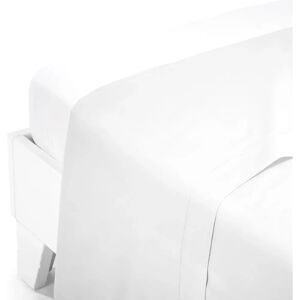 Funda de edredón de satén de algodón blanco Caleffi Funda de edredón de satén de algodón blanco Caleffi