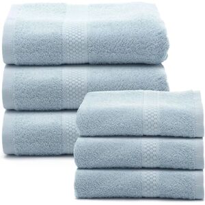 Caleffi Baumwollhandtuch-Set - Blau - Standard - Handtücher Caleffi Baumwollhandtuch-Set - Blau - Standard - Handtücher