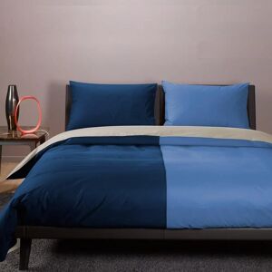 Set lenzuolo copripiumino Atlantic blu Caleffi - Biancheria Set lenzuolo copripiumino Atlantic blu Caleffi - Biancheria