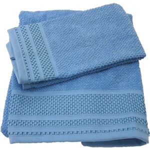Ensemble de Serviettes d'Invité en Coton Azzurro Caleffi - Salle de Bain Ensemble de Serviettes d'Invité en Coton Azzurro Caleffi - Salle de Bain