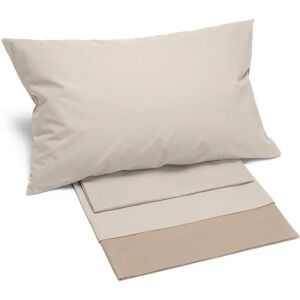 Caleffi Beige Bicolour Bomull Sommar Duvet Cover Set Caleffi Beige Bicolour Bomull Sommar Duvet Cover Set