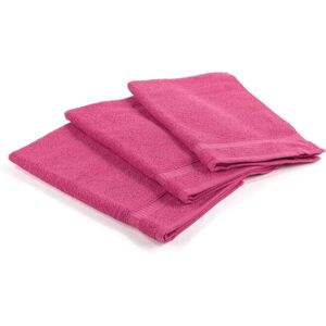Toalla de Huésped Oceano Caleffi - 3 Piezas - Algodón, Fucsia Toalla de Huésped Oceano Caleffi - 3 Piezas - Algodón, Fucsia