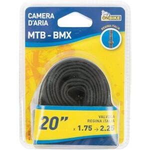 On Bike Chambre à air - 20x1,75 - VTT/BMX - Chambre d'air, Valve Regina, Pack de 2 - Publicité On Bike Chambre à air - 20x1,75 - VTT/BMX - Chambre d'air, Valve Regina, Pack de 2 - Publicité