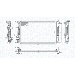 Magneti Marelli 350213200600 Moottorin jäähdytin - Renault Scenic 3 Magneti Marelli 350213200600 Moottorin jäähdytin - Renault Scenic 3