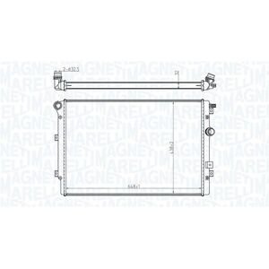 MAGNETI MARELLI 350213196800 Radiatore - Alette di raffreddamento - Motore - VW Tiguan I MAGNETI MARELLI 350213196800 Radiatore - Alette di raffreddamento - Motore - VW Tiguan I