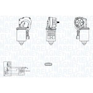 Moteur d'essuie-glace Magneti Marelli - 12V pour Opel Astra Corsa - Publicité Moteur d'essuie-glace Magneti Marelli - 12V pour Opel Astra Corsa - Publicité