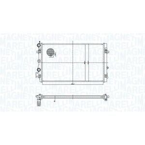 MAGNETI MARELLI 350213167900 Radiatore - Raffreddamento motore - 388mm x 655mm x 23mm MAGNETI MARELLI 350213167900 Radiatore - Raffreddamento motore - 388mm x 655mm x 23mm