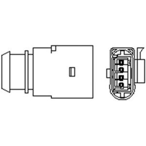 Magneti Marelli Lambdasonde - Lämmittimellä, 4-johtiminen, 1300mm - Happianturi Audi VW Porsche Magneti Marelli Lambdasonde - Lämmittimellä, 4-johtiminen, 1300mm - Happianturi Audi VW Porsche